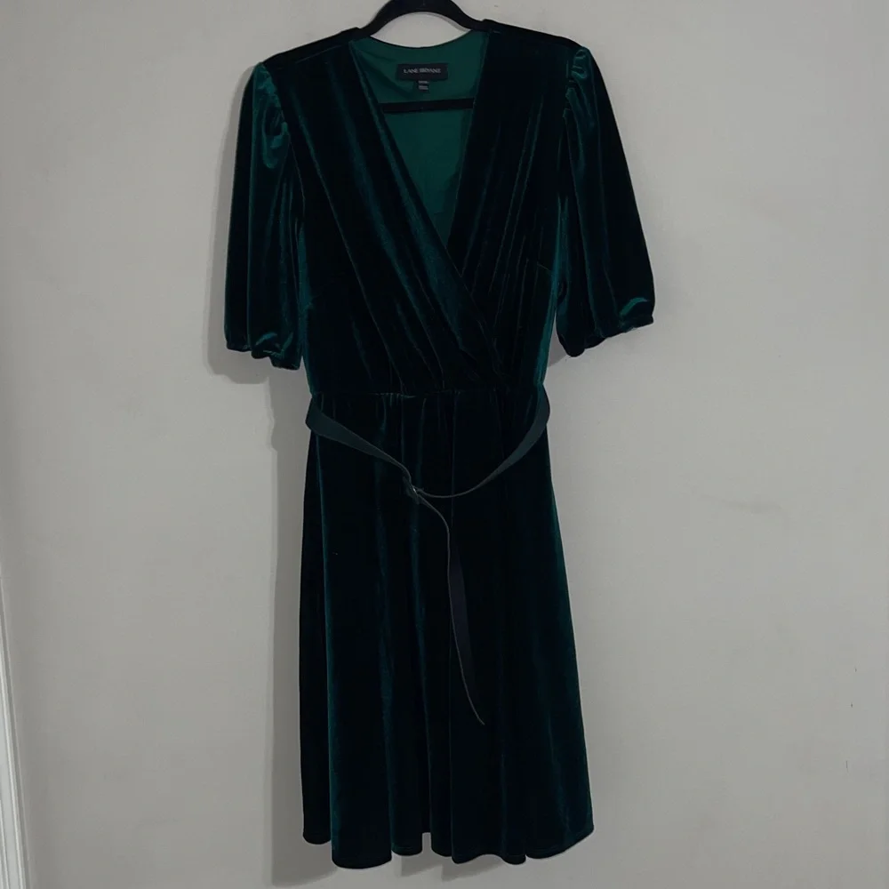 Lane Bryant  Velour Crossover Fit & Flare Dress 14/16 - Picture 3 of 10